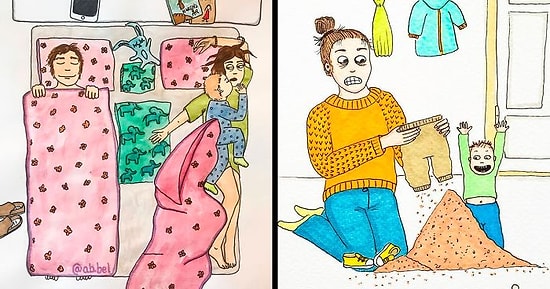 Без цензуры: Норвежская мама показывает в своих иллюстрациях, как на самом деле выглядит материнство