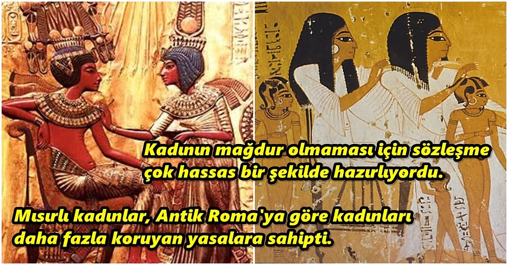 Milattan Önce Alkışlanası Bir Hareket: Antik Mısır Dönemiyle Beraber Ortaya Çıkan Evlilik Sözleşmesi