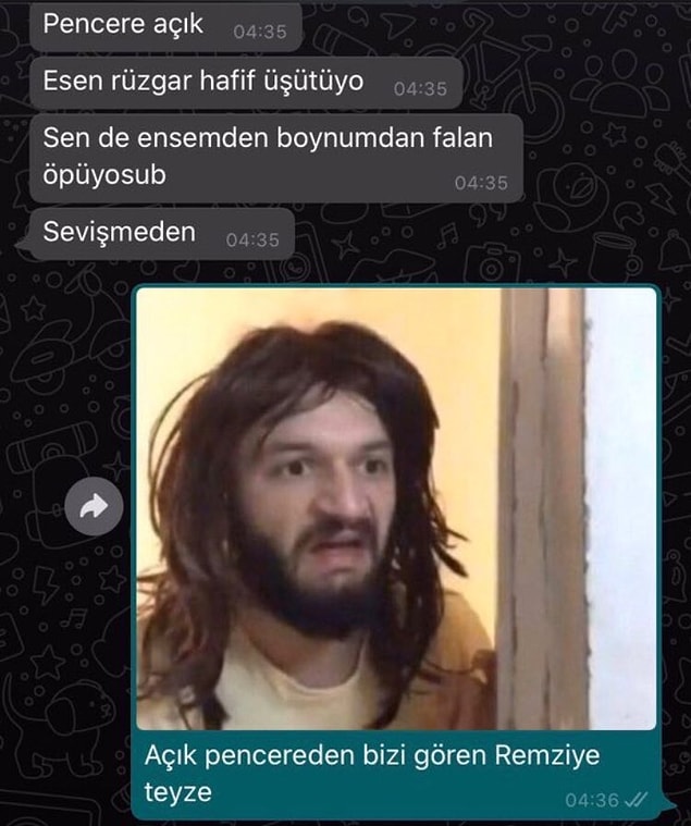 1. Remziye teyze aldı çekirdeği eline şu an. 😂