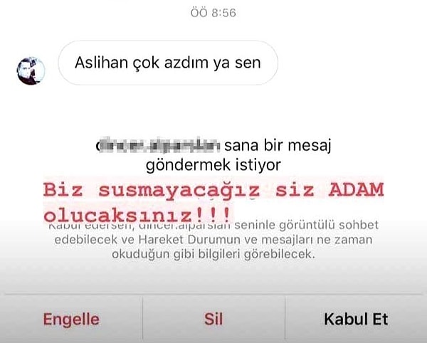 İşte o mesaj...