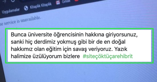 Online Eğitimin Devam Etmesiyle Büyük Problem Yaşayan Üniversiteliler #SiteÇöktüÇareHibrit Diyerek İsyan Ettiler