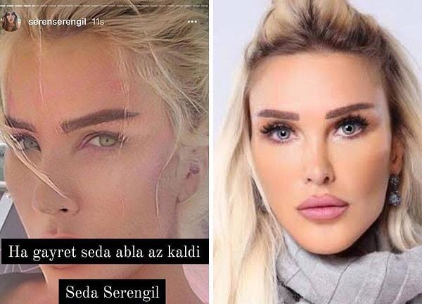 10. Seren Serengil, yeni görüntüsüyle sosyal medyada gündem olan Seda Sayan'a gönderme yaptı!