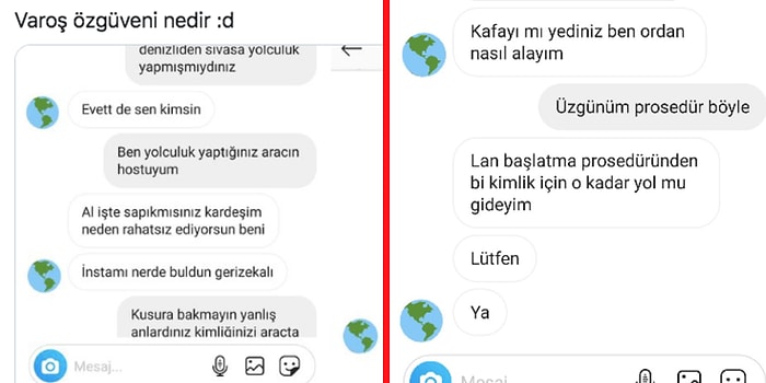 Otobüste Kimliğini Kaybeden Kadın Yolcuya Instagram'dan Ulaşan Muavinin Aldığı Tepki ve Yaşanan İlginç Diyalog