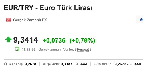 TL'de Sert Değer Kaybı Sürüyor: Dolar 7,94; Euro 9,34 ile Rekor Kırdı!