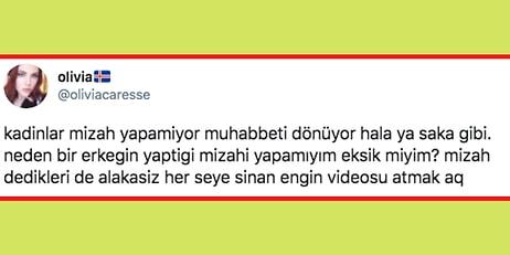 Kadınların Mizah Yapamadığını Düşünenlere Söverken Arada Sinan Engin'i de Gömen Twitter Kullanıcısı Tartışma Yarattı