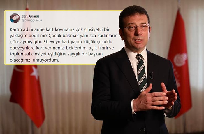 İmamoğlu'nun Hayata Geçirdiği 'Anne Kart' Uygulaması 'Cinsiyetçilik' Tartışması Başlattı