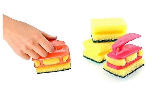 5. Süngermatik elleriniz deterjana değmeden bulaşıklarınızı rahatlıkla yıkmanıza olanak sağlar.