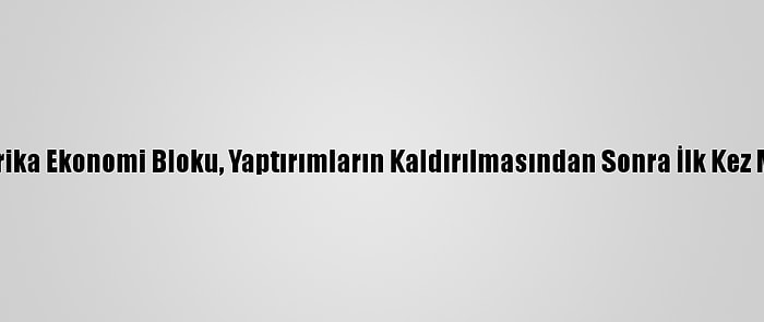 Batı Afrika Ekonomi Bloku, Yaptırımların Kaldırılmasından Sonra İlk Kez Mali'de