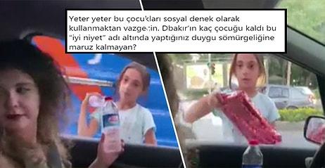 Diyarbakır'da Işıklarda Su Satan Küçük Kızdan 'Param Yok' Diyerek Su Alan, Karşılığında da Tablet Hediye Eden Kadının Tepki Çeken Sosyal Deneyi