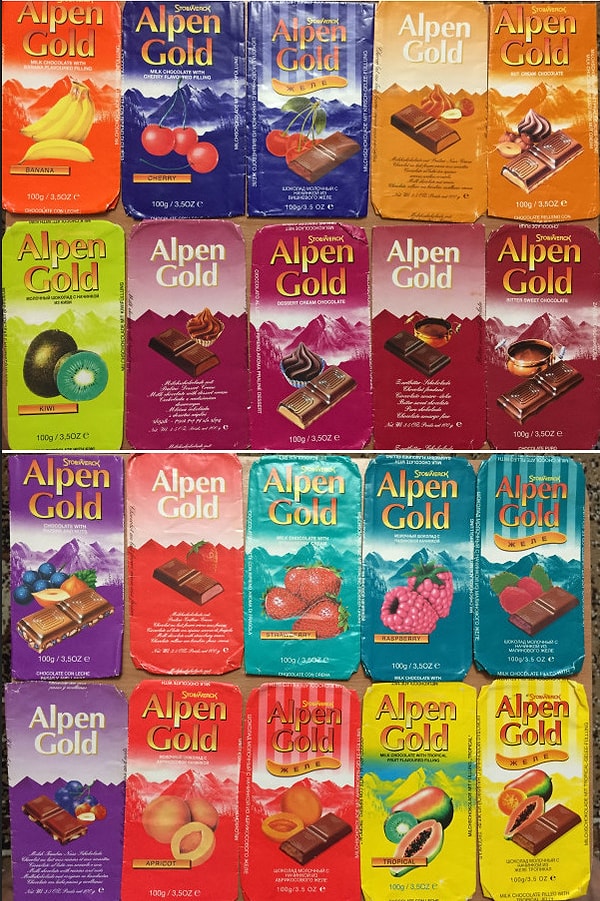 8. Любимые шоколадки всех детей и взрослых Alpen Gold