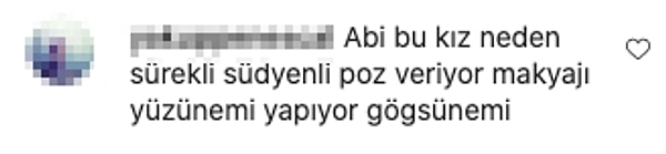 Aynı tarzda yorumlar, Instagram fotoğraflarının altına da gelmeye başladı.