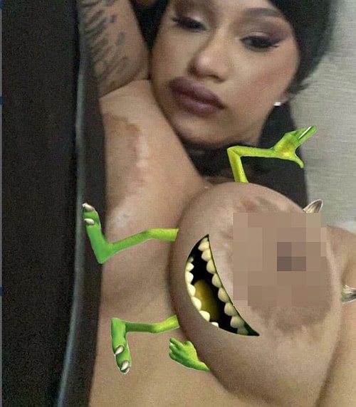 Skandal Üstüne Skandala İmzasını Atan Cardi B Bu Sefer de Instagram Hesabından Yanlışlıkla Memesini Paylaştı