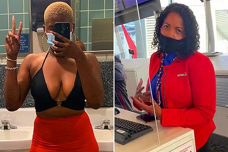 Женщину не допустили на самолет из-за ее откровенного декольте