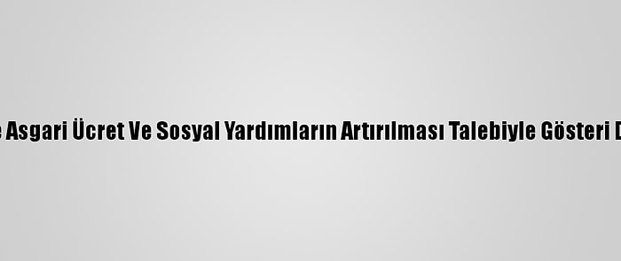 Arjantin'de Asgari Ücret Ve Sosyal Yardımların Artırılması Talebiyle Gösteri Düzenlendi