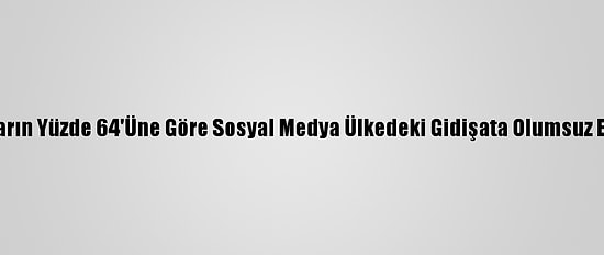 Amerikalıların Yüzde 64'Üne Göre Sosyal Medya Ülkedeki Gidişata Olumsuz Etki Yapıyor