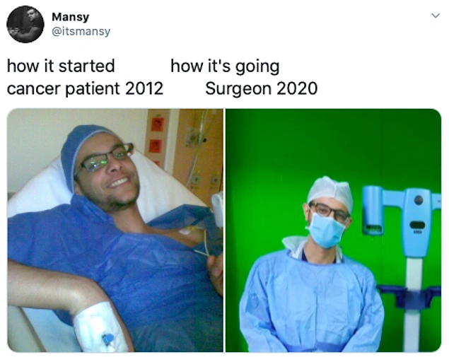 "Kanser hastası, 2012 / Cerrah, 2020"