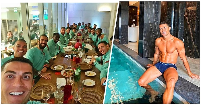 Криштиану Роналду, чей тест на Covid-19 оказался позитивным, выложил фотографию со своего домашнего карантина, и ему сложно не завидовать