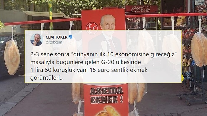 MHP'nin Başlattığı 'Askıda Ekmek' Uygulamasına Sosyal Medyadan Tepkiler