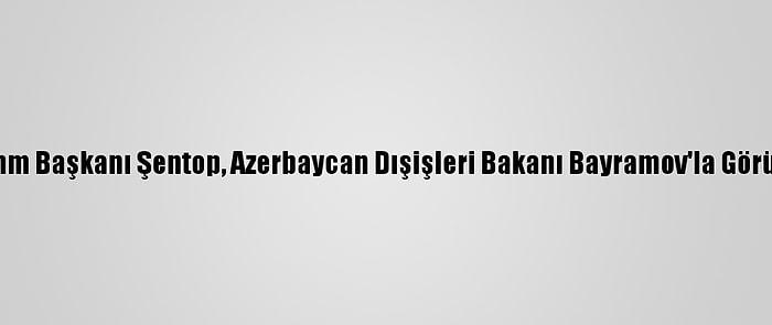 Tbmm Başkanı Şentop, Azerbaycan Dışişleri Bakanı Bayramov'la Görüştü