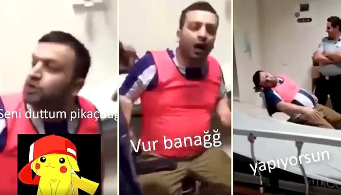 Narkoz Etkisi Altındaki Adamın 'Hafızanızı Kaybedip, Tekrar Tekrar İzlemek İsteyeceğiniz' Harika Görüntüleri: 'Seni Duttum Pikaçuuğ'