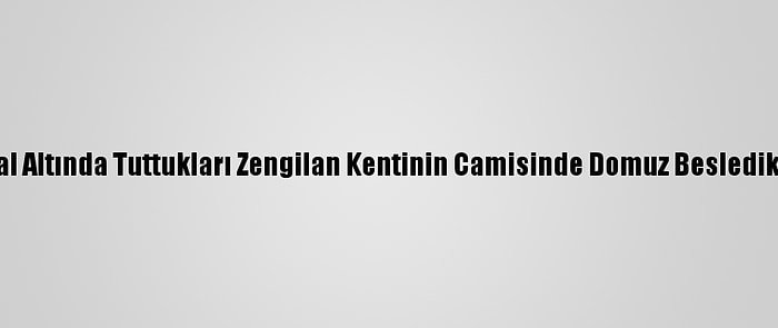 Ermenilerin İşgal Altında Tuttukları Zengilan Kentinin Camisinde Domuz Besledikleri Ortaya Çıktı