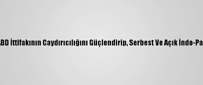 Japonya Başbakanı Suga: Japonya-ABD İttifakının Caydırıcılığını Güçlendirip, Serbest Ve Açık İndo-Pasifik Vizyonunu Hayata Geçirmeliyiz