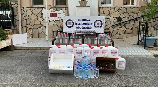 İzmir'de Kokoreççiye Sahte İçki Operasyonu