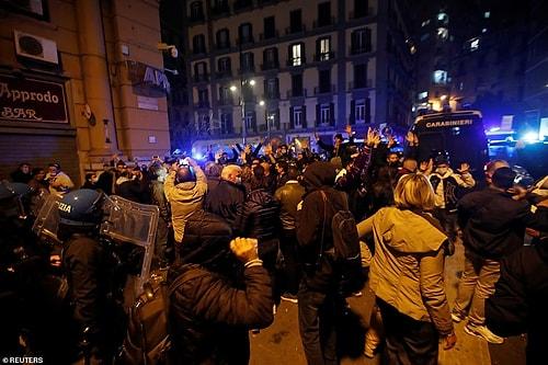 Napoli'de Sokağa Çıkma Yasağı Olaylı Başladı: 'Bizi Kapatıyorsan, Bize Ödeme Yapmalısın'