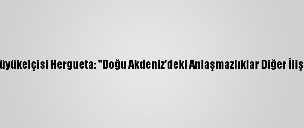 İspanya'nın Ankara Büyükelçisi Hergueta: "Doğu Akdeniz'deki Anlaşmazlıklar Diğer İlişkileri Zehirlememeli"