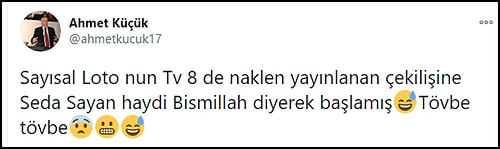 Seda Sayan, Sayısal Loto Çekilişini 'Haydi Bismillah' Diyerek Yapınca Gündem Oldu