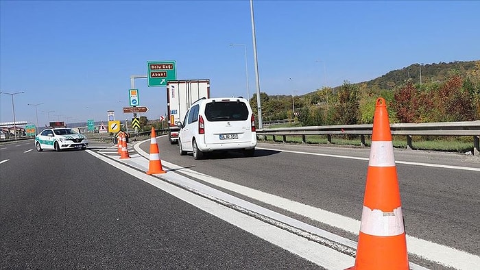 Anadolu Otoyolu Bolu Dağı Tüneli Yol Çalışması Nedeniyle Ulaşıma Kapandı