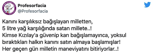 Kan Verene 5 Litrelik Yağ Hediye: Kızılay'ın Kampanyası Sosyal Medyada Tepki Çekti