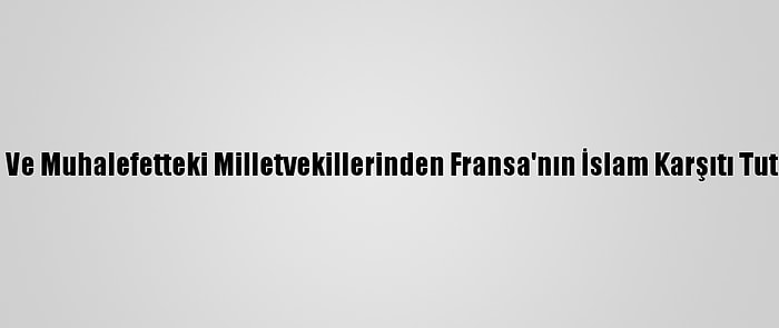 Fas'ta İktidar Ve Muhalefetteki Milletvekillerinden Fransa'nın İslam Karşıtı Tutumuna Tepki