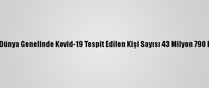 Grafikli - Dünya Genelinde Kovid-19 Tespit Edilen Kişi Sayısı 43 Milyon 790 Bini Geçti