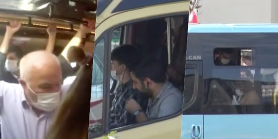 'Koronabüsler' Her Yerde! Vaka Sayısının Hızla Arttığı İstanbul'da Şok Görüntüler