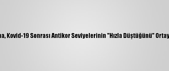 Araştırma, Kovid-19 Sonrası Antikor Seviyelerinin "Hızla Düştüğünü" Ortaya Koydu