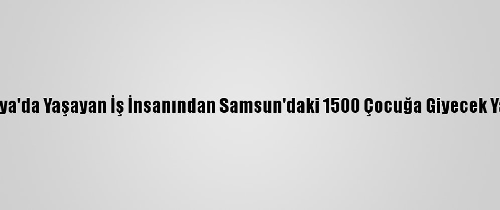 Almanya'da Yaşayan İş İnsanından Samsun'daki 1500 Çocuğa Giyecek Yardımı