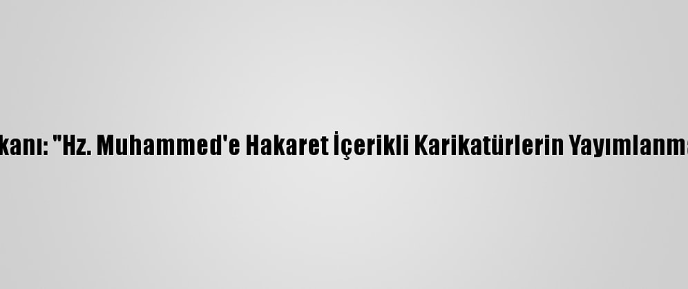 Fransa İslam Konseyi Başkanı: "Hz. Muhammed'e Hakaret İçerikli Karikatürlerin Yayımlanması İfade Özgürlüğü Değil"