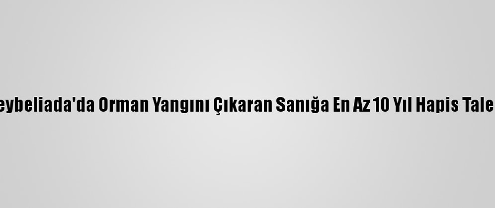 Heybeliada'da Orman Yangını Çıkaran Sanığa En Az 10 Yıl Hapis Talebi