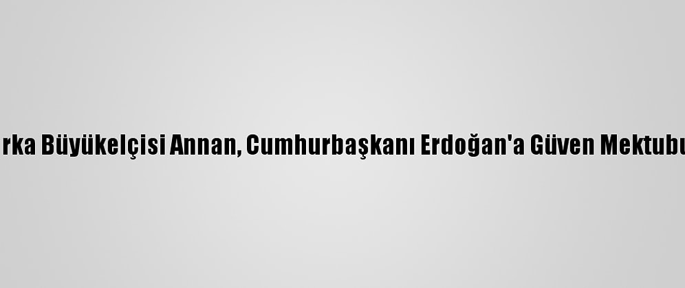 Danimarka Büyükelçisi Annan, Cumhurbaşkanı Erdoğan'a Güven Mektubu Sundu