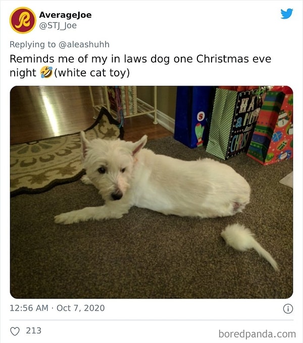 8. Однажды на Рождество (это белая игрушка нашей кошки)