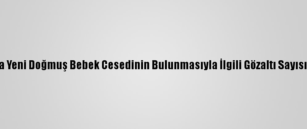 Muğla'da Yeni Doğmuş Bebek Cesedinin Bulunmasıyla İlgili Gözaltı Sayısı 3'E Çıktı