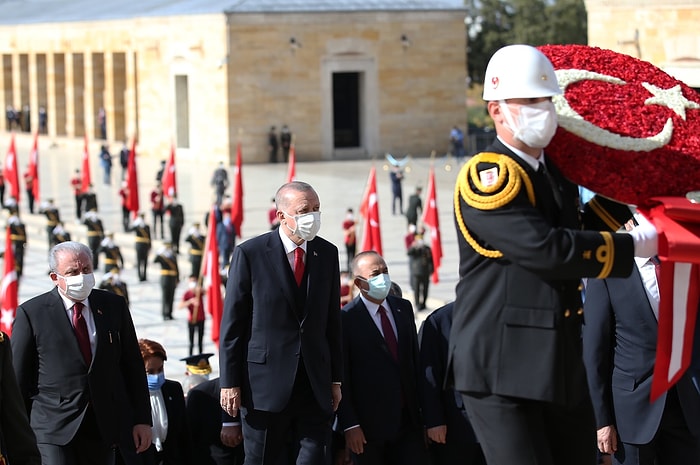 Cumhuriyet'in 97. Yılında Devlet Erkanından Anıtkabir Ziyareti