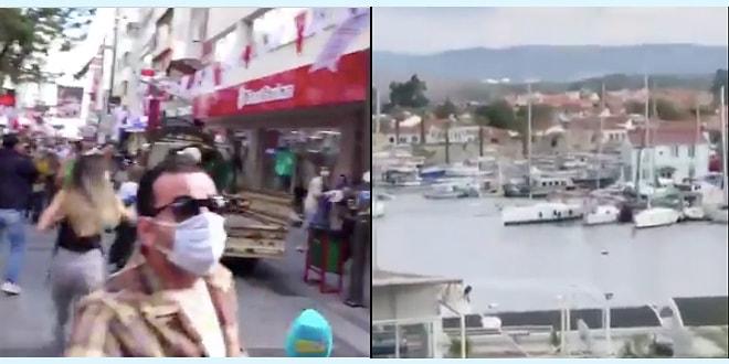 İzmir'in Dört Bir Yanından Kameralara Yansıyan Deprem Anı Görüntüleri