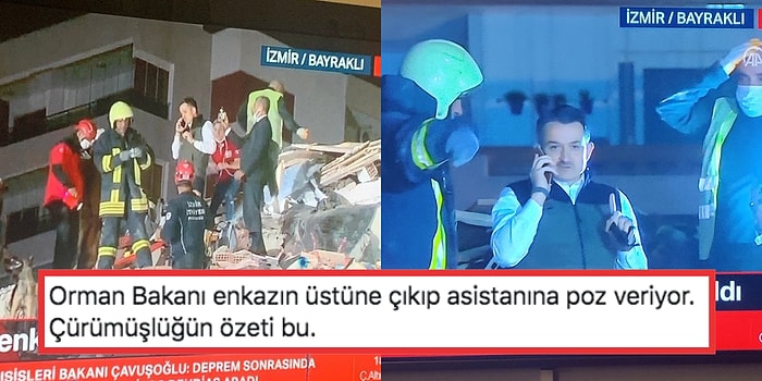 Bir Depremzedenin Yerini Tespit Etmeye Çalışan Görevlinin Elinden Telefonu Alan Bakan Bekir Pakdemirli Tepkilerin Odağında