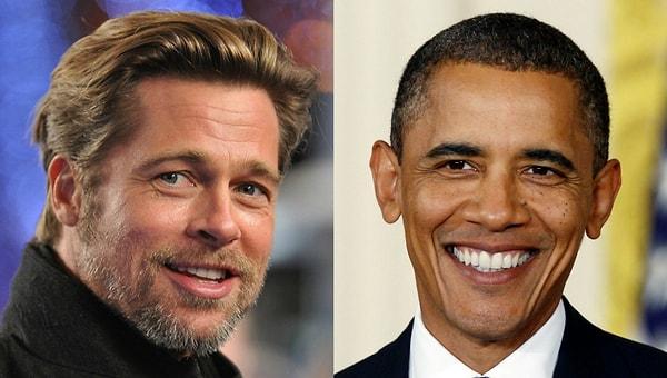 5. Çok uzaktan olsa da Brad Pitt ve Obama'nın büyük büyükbabaları aynı kişi.
