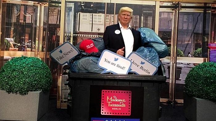 Berlin'deki Madame Tussauds Müzesi Trump Heykelini Çöpe Attı