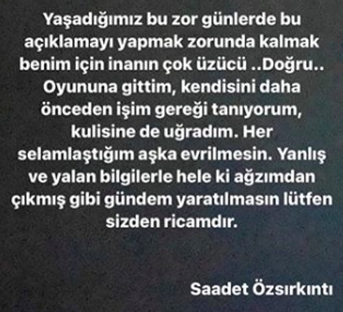 Saadet Özsırkıntı, Cem Yılmaz ile haklarında çıkan aşk iddialarını yalanladı!