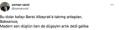 Berat Albayrak'ın İstifasının Ardından Doların Hızlı Bir Şekilde Düşmeye Başlaması Tepkilerin Odağında