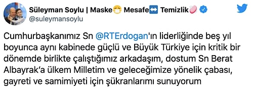 Süleyman Soylu'dan Berat Albayrak Paylaşımı: 'Dostuma Şükranlarımı Sunuyorum'